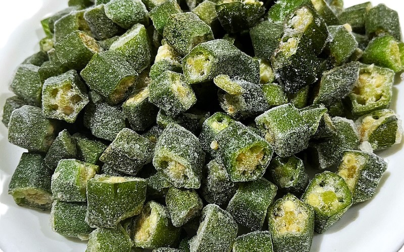 frozen okra